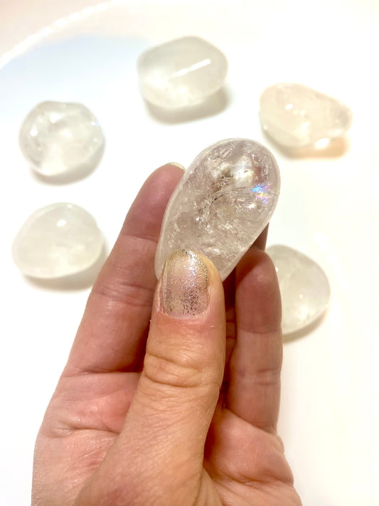 Crystal quartz tumble